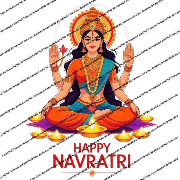 Navratri Maa Durga Digital Print Design - Image 2